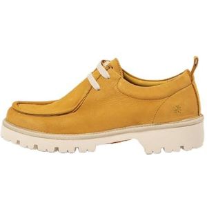 Artunisex. 1148311F5003_024 Leren schoenen 1483 Denver geel (38), Leer, Plat, Veters, Casual