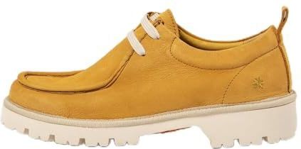 Artunisex. 1148311F5003_024 Leren schoenen 1483 Denver geel (38), Leer, Plat, Veters, Casual