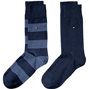 Tommy Hilfiger Herensokken (verpakking van 2), blauw (jeans 356), 43/46 EU