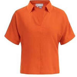 IRIDIA dames blouseshirt, oranje, XXL