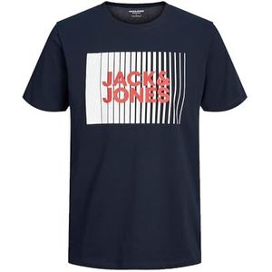 Bestseller A/S Heren JJECORP Logo Tee Play SS O-Hals NOOS T-shirt, Navy Blazer, XXL, navy blazer, XXL
