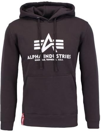 Alpha Industries Basic Hoody Sweat met capuchon voor heren Hunter Brown