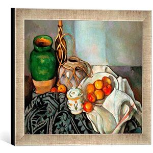 Ingelijste foto van Paul Cézanne ""Nature morte"", kunstdruk in hoogwaardige handgemaakte fotolijst, 40x30 cm, zilver raya