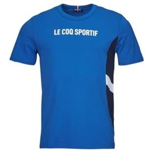 Le Coq Sportif Uniseks T-shirt, Lapis blauw, S