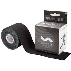 3B Scientific Tape Elite - [5 m x 5 cm] - tape/oefenband ter ondersteuning van spieren en gewrichten, verbetering van regeneratie, sport tape - zwart