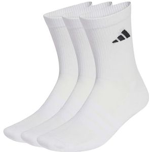 adidas Unisex adulto CUSHIONED SPORTSWEAR CREW SOCKS 3 PAIR PACK, white/white/black, 2.5-4