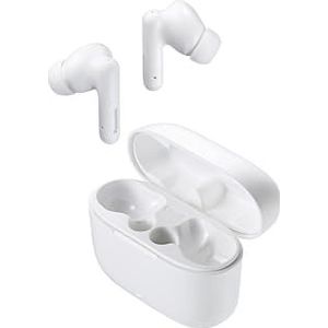 Panasonic RZ-B110WDE-W Draadloze in-ear hoofdtelefoon, bluetooth 5.3, comfortabele in-ear hoofdtelefoon met ingebouwde microfoon, XBS, speeltijd tot 26 uur met oplaadcase, wit