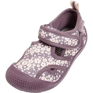 Huisschoenen - Bloemenprint - Textiel - Platte Hak