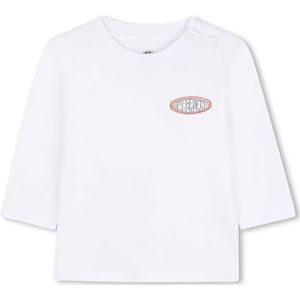 Timberland T60587 T-shirt voor babyjongens, Wit, 2 Jaren