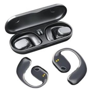 Draadloze sporthoofdtelefoon, Bluetooth 5.3 met 4 microns, 60 uur, ruisonderdrukking, ENC, diepe bassen, draadloze bluetooth-hoofdtelefoon, IPX7, waterdicht