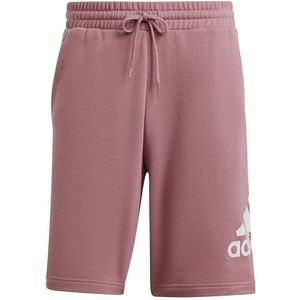 adidas Heren Essentials Big Logo French Terry Shorts, preloved crimson, L Tall