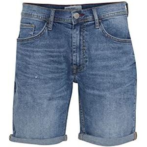 Blend 20713326 Herenshorts Korte denim shorts 5-pocket met stretch Twister Fit Slim/Regular Fit, Denim Middle Blauw (200291), S