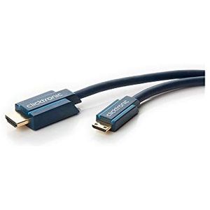 Clicktronic Casual mini-HDMI-adapterkabel met Ethernet, 4K Ultra HD, 3D-TV, ARC, 2m