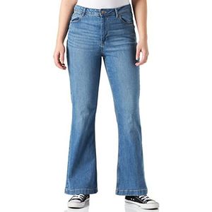 JACQUELINE de YONG JDY Flora High Flared Jeans voor dames, blauw (medium blue denim), 32W x 32L