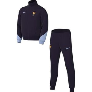 Nike Unisex trainingspak voor kinderen France Dri-Fit Strike Trk Suit K, Blackened Blue/Cobalt Bliss/Kobalt Bliss, FJ3072-498, S