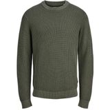 JACK & JONES Trui 'JJTANAKA'  donkergroen