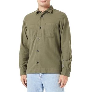Bestseller A/S Heren Jcospace Logan Flanel Overshirt Ls Vrijetijdshemd, groen (olive night), M