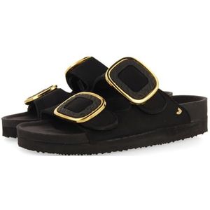 GIOSEPPO Budaors - Damessandalen - Zwart - Biologisch - Verstelbare Gesp