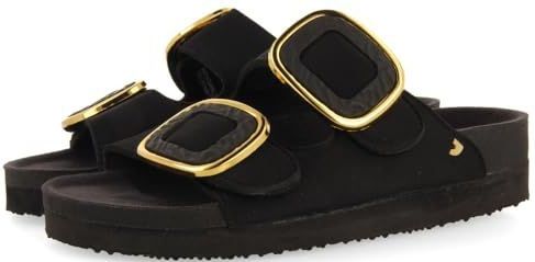 GIOSEPPO Budaors - Damessandalen - Zwart - Biologisch - Verstelbare Gesp