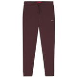 HUGO Austin Pants Pyjamabroek voor heren van katoenmix met geborduurd logo, Open Brown 249, M