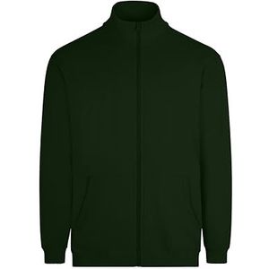 Mukua SZ270U Cooper, uniseks sweatshirt met ritssluiting, flessengroen, maat S, Groen (Bottle Green), S