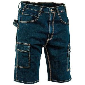 Cofra V497-0-00.Z58 MANACOR Jeans Shorts, 70% katoen, 28% polyester, 2% elastaan, 330G-M², jeansblauw, maat 58