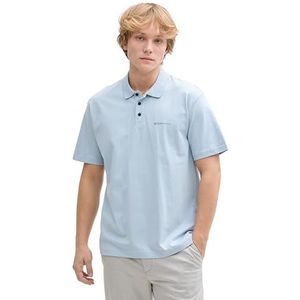 TOM TAILOR Denim Poloshirt voor heren, 15159 - Foggy Blue, XXL