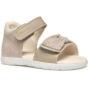 GEOX - ALUL - Sandalen - BEIGE - Suède en Lederlook