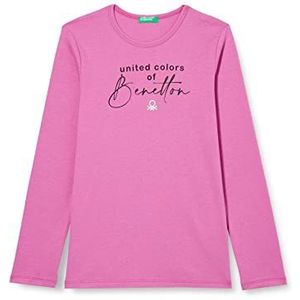 United Colors of Benetton T-shirt M/L 3I9WC105Q lang shirt, violet 0K9, L voor meisjes