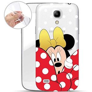 Finoo telefoonhoes - beschermhoes compatibel met Samsung Galaxy S4 Mini - TPU-silicone bumper - transparant, ultradun en licht - Minnie Mouse