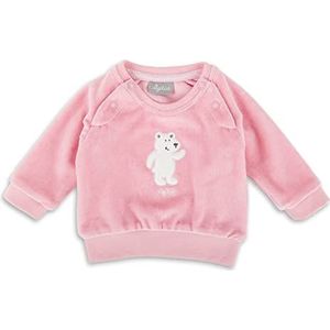 Sigikid Baby-meisje Classic shirt met lange mouwen van biologisch katoen T-shirt, roze/ijsbeer, 68