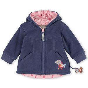 Sigikid Baby - meisjes fleecejack met capuchon jas, Blauw/Miami, 62 cm