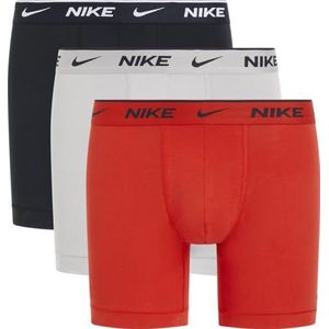 Nike ondergoed voor heren, zwart/college grijs/effen rood, S