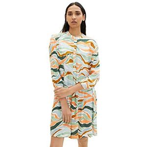 TOM TAILOR Dames Jurk 1035862, 31122 - Colorful Wavy Design, 32