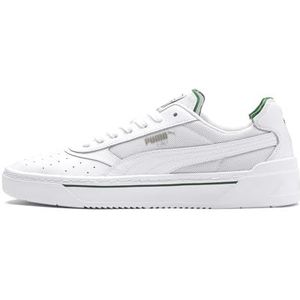 PUMA Cali-0 sneakers voor heren, White PUMA White Amazon Green PUMA Wit 02, 44 EU