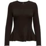 Shaped fit shirt met lange mouwen van viscosemix, model 'KENYA'