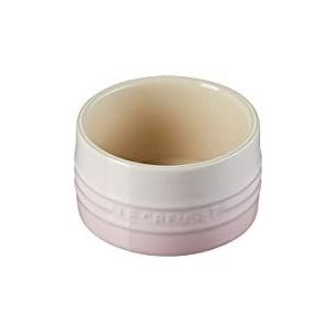 Le Creuset Schaaltje met rechte wand van aardewerk, stapelbaar, 200 ml, shell pink (roze)