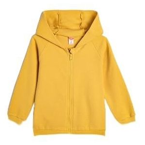 Koton Babyboys Basic Zip Long Sleeve Cotton Sweatshirt, Mustard(195), 9-12 Monate