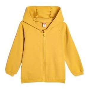 Koton Babyboys Basic Zip Long Sleeve Cotton Sweatshirt, Mustard(195), 9-12 Monate