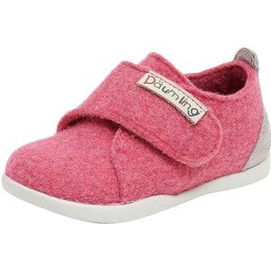 Däumling Fredi pantoffels voor jongens en meisjes, Monotweed Ciclamino, 19 EU, Monotweed Ciclamino