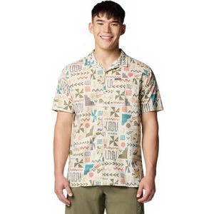 Columbia Men's Pine Canyon Short Sleeve, Short Sleeve Shirt, Dark Stone Outer Bounds, XXL