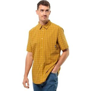 Jack Wolfskin - Hot Springs Shirt - Wandeloverhemd - Korte Mouwen - Curry Check