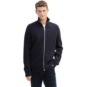 TOM TAILOR Gebreide herenjas, 10668 - Sky Captain Blue, XXL