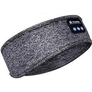 Imperial Yankee Bluetooth-headset, hoofdband, draadloos, met luidspreker, ultradun, sport-hoofdband voor muziek, slapen, hardlopen, training, reizen (grijs strepen)