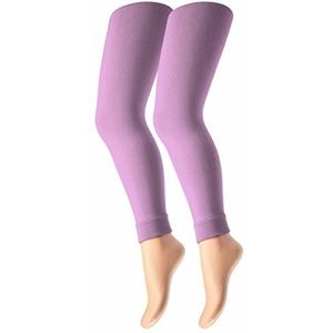 Camano Unisex Kinderen Online Children Fijne Sustainable Leggings 40DEN 4-pack sokken, mauve, 98/116, mauve, 146 cm