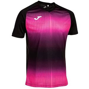 Joma T-shirt korte mouwen Tiger V zwart fluor roze