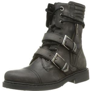 Bronx Dames BX 445 Combat Boots, zwart zwart 01, 41 EU