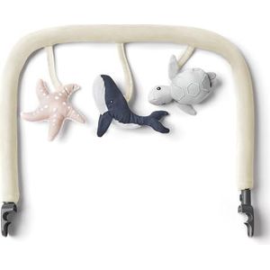 Ergobaby Evolve Bouncer speelboog, accessoire voor de Ergobaby 3-in-1 baby bouncer baby swing voor pasgeborenen vanaf de geboorte, Ocean Wonders - Cream