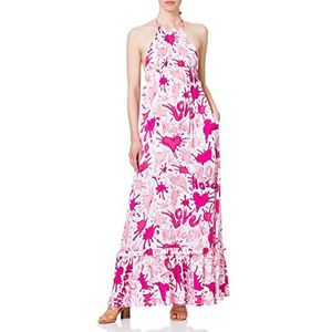 Love Moschino Lange all-over hearts en splash logo print casual jurk, All.splash roze, 34 NL