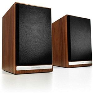 Audioengine HDP6 Passive Bookshelf Speakers - Stereo Speakers For Home Music Listening | 2-Way Powered Speakers | Real Wood Veneer (Walnut)